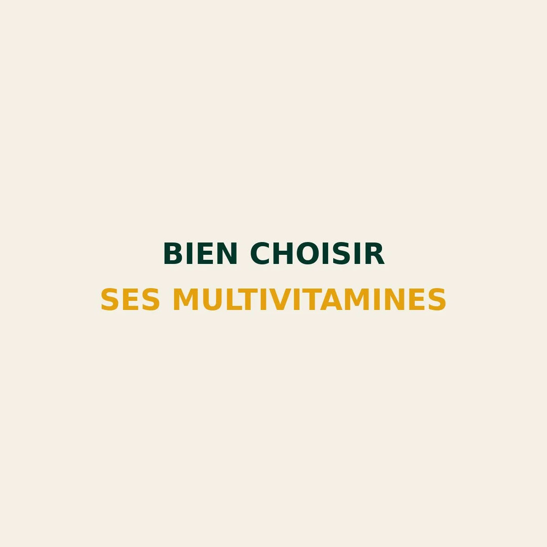 image SEO illustrant les conseils pour choisir des multivitamines de qualité avec bon dosage et sans additifs pour une santé optimale