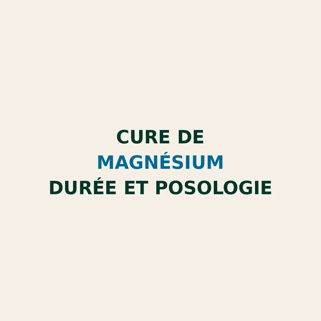 image SEO expliquant combien de temps faire une cure de magnésium et quelle posologie adopter pour optimiser énergie et relaxation naturelle