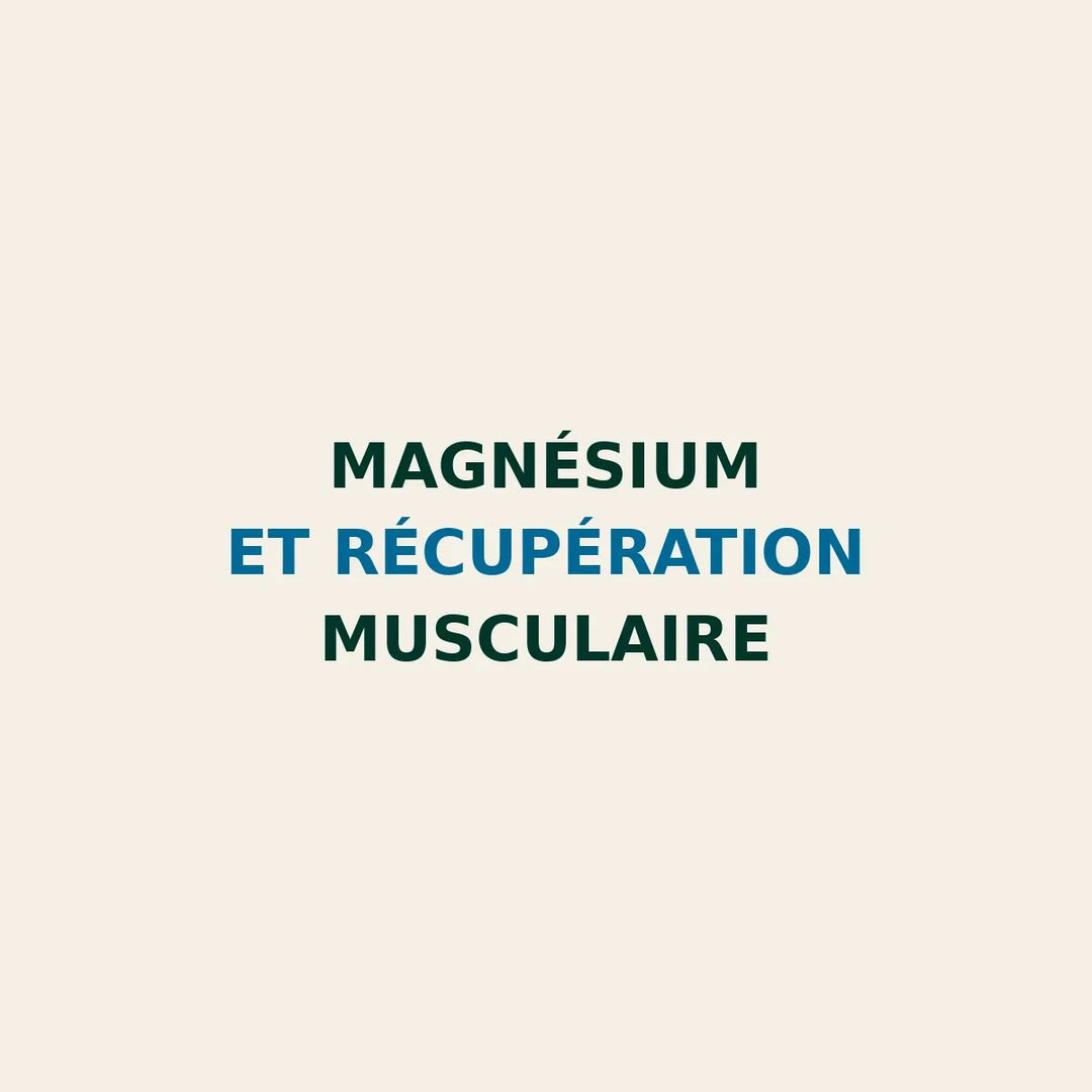 image SEO illustrant le rôle du magnésium pour accélérer la récupération musculaire réduire la fatigue et optimiser la performance sportive