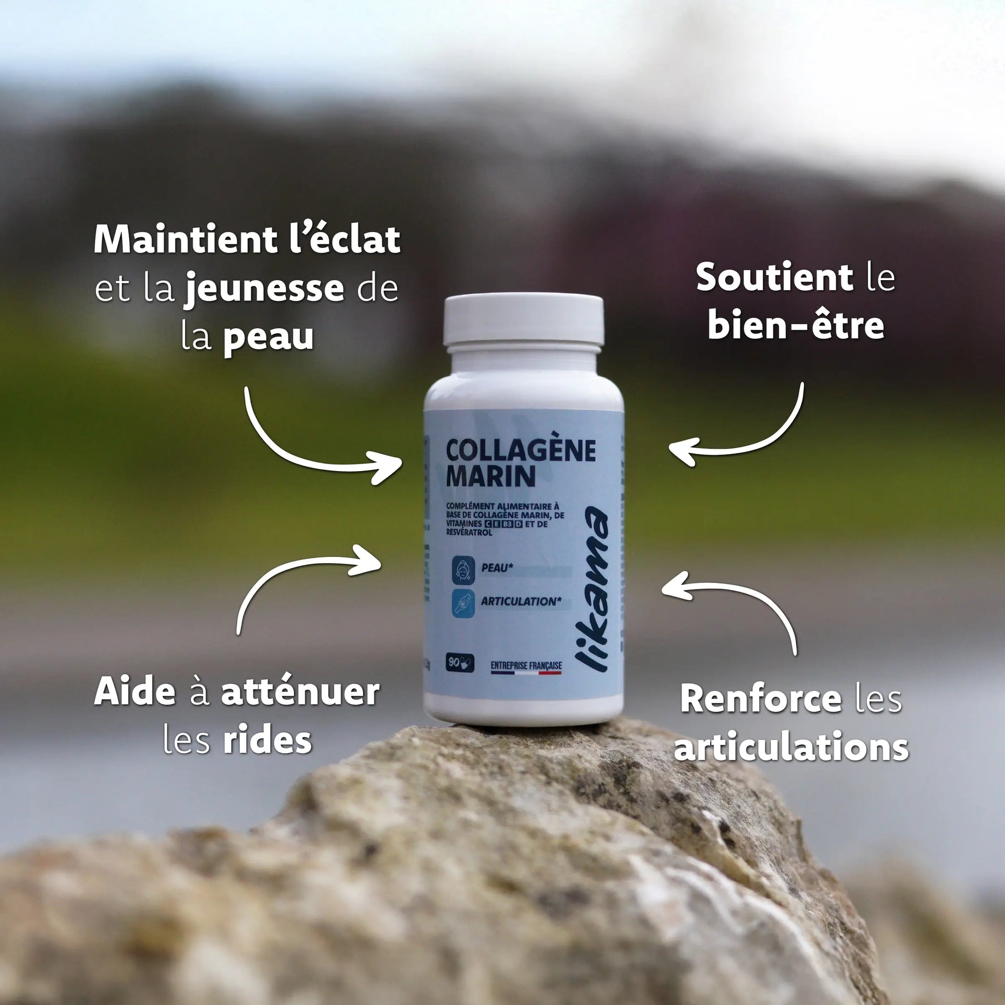 Collagene marin Likama pour la jeunesse de la peau les articulations et le bien etre global