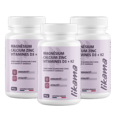 Magnésium Calcium Zinc Vitamines D3 + K2 - Solo — photo 3